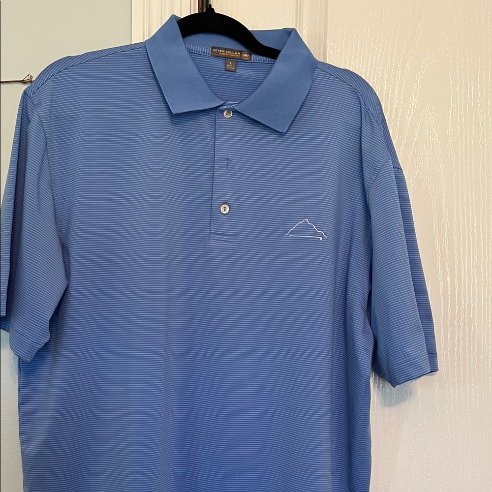 Ledges Peter Millar Light Blue Polo Shirt